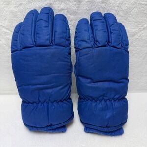 VTG Wells Lamont Kids 8-12 yrs Royal Blue Ski Insulated Winter Gloves Quilted